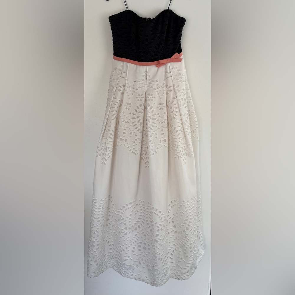 Carolina Herrera Elegant 100% Silk Long Dress With Cropped Jacket Size 10 - Picture 4 of 12